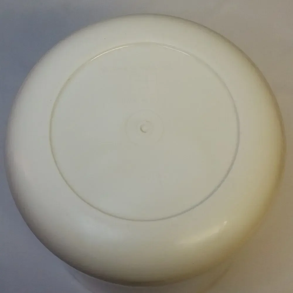 Vintage Hygiene Industries Floral Bathroom Trash Can Cream Made In USA 11